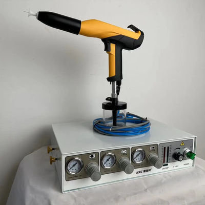 Küçük Hopper Kompakt Kaplama Ekipmanı ile Mini Taşınabilir Metal Toz Boya Makinesi