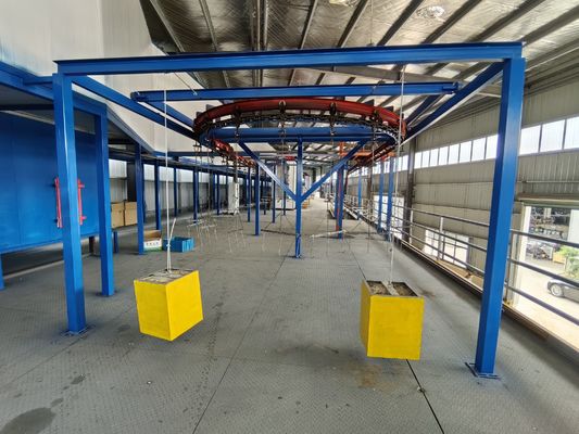 Çelik altyapı kaplama için özel toz kaplama boya hattı yüksek hassasiyet