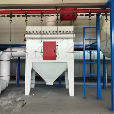 Büyük ölçekli metal toz kaplama hattı örgü parçaları Otomatik toz kaplama sistemi