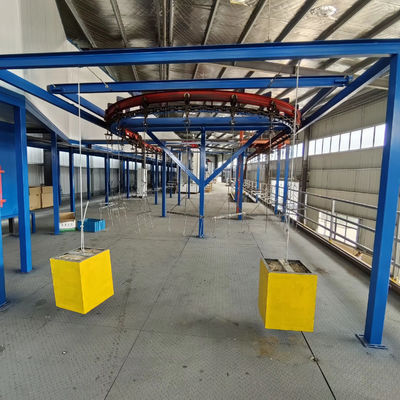 Büyük ölçekli metal toz kaplama hattı örgü parçaları Otomatik toz kaplama sistemi