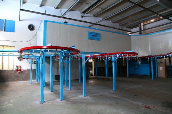 Yüksek verimlilikli Otomatik Toz Kaplama hattı Ekolojik Dost Toz Kaplama Taşıyıcı Sistemleri