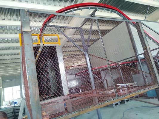 Yüksek Kapasiteli Otomatik Toz Kaplama hattı Güvenlik Operasyonu Toz Kaplama Boya hattı