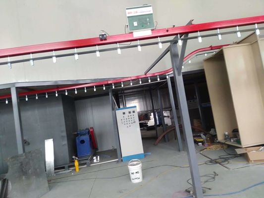 Yüksek Kapasiteli Otomatik Toz Kaplama hattı Güvenlik Operasyonu Toz Kaplama Boya hattı