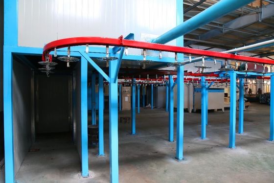 Düzenlenebilir Hız Otomatik Toz Kaplama Makinesi Yüksek Verimlilik