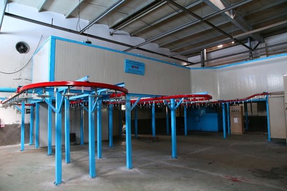1.2mm Steel Automated Powder Coating Line Yüksek Hızlı Endüstriyel Powder Coating Systems