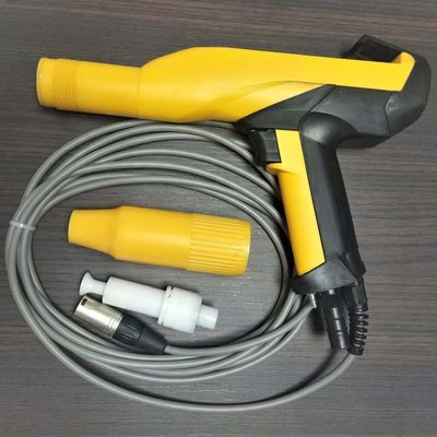 Metal kaplama projeleri için 200 mm püskürtme mesafesi elektrostatik toz kaplama tabancası