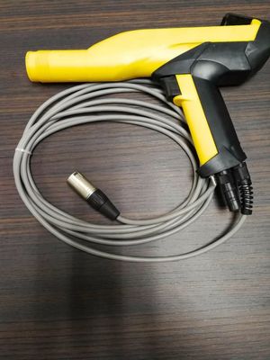 Metal kaplama projeleri için 200 mm püskürtme mesafesi elektrostatik toz kaplama tabancası