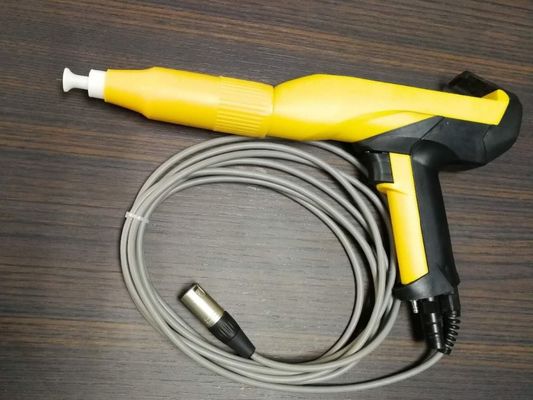 Metal kaplama projeleri için 200 mm püskürtme mesafesi elektrostatik toz kaplama tabancası