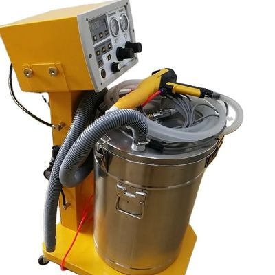 El boya tabancası ile taşınabilir paslanmaz çelik elektrostatik toz kaplama püskürtme makinesi