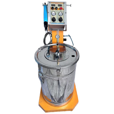 Makine tamirhanelerinde metal için 35 kg ağırlıklı toz kaplama makinesi püskürtme tabancası