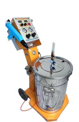 Makine tamirhanelerinde metal için 35 kg ağırlıklı toz kaplama makinesi püskürtme tabancası