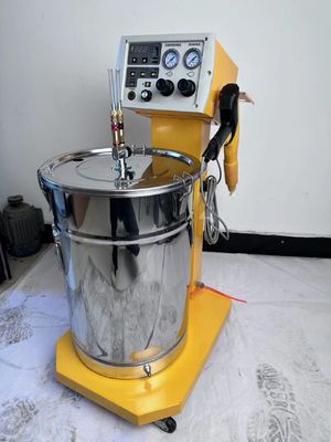 Elektrostatik toz kaplama boya püskürtme makinesi müşterilerin talep kaplama rengi ile
