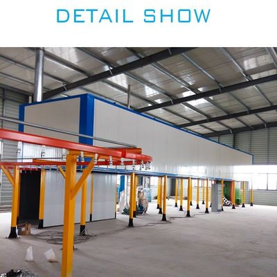 Metal panel yüzey bitirme için profesyonel toz kaplama ekipmanları özelleştirilmiş