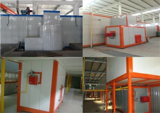 Metal panel yüzey bitirme için profesyonel toz kaplama ekipmanları özelleştirilmiş